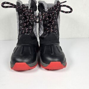 Carter's Black Gray and Red Insulated Winter Boots